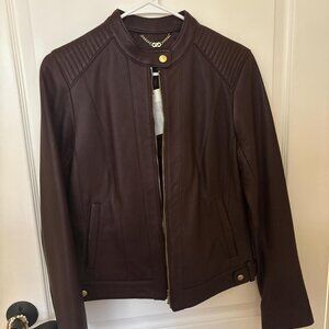 Cole Haan Women's Brown and Burgundy Jacket